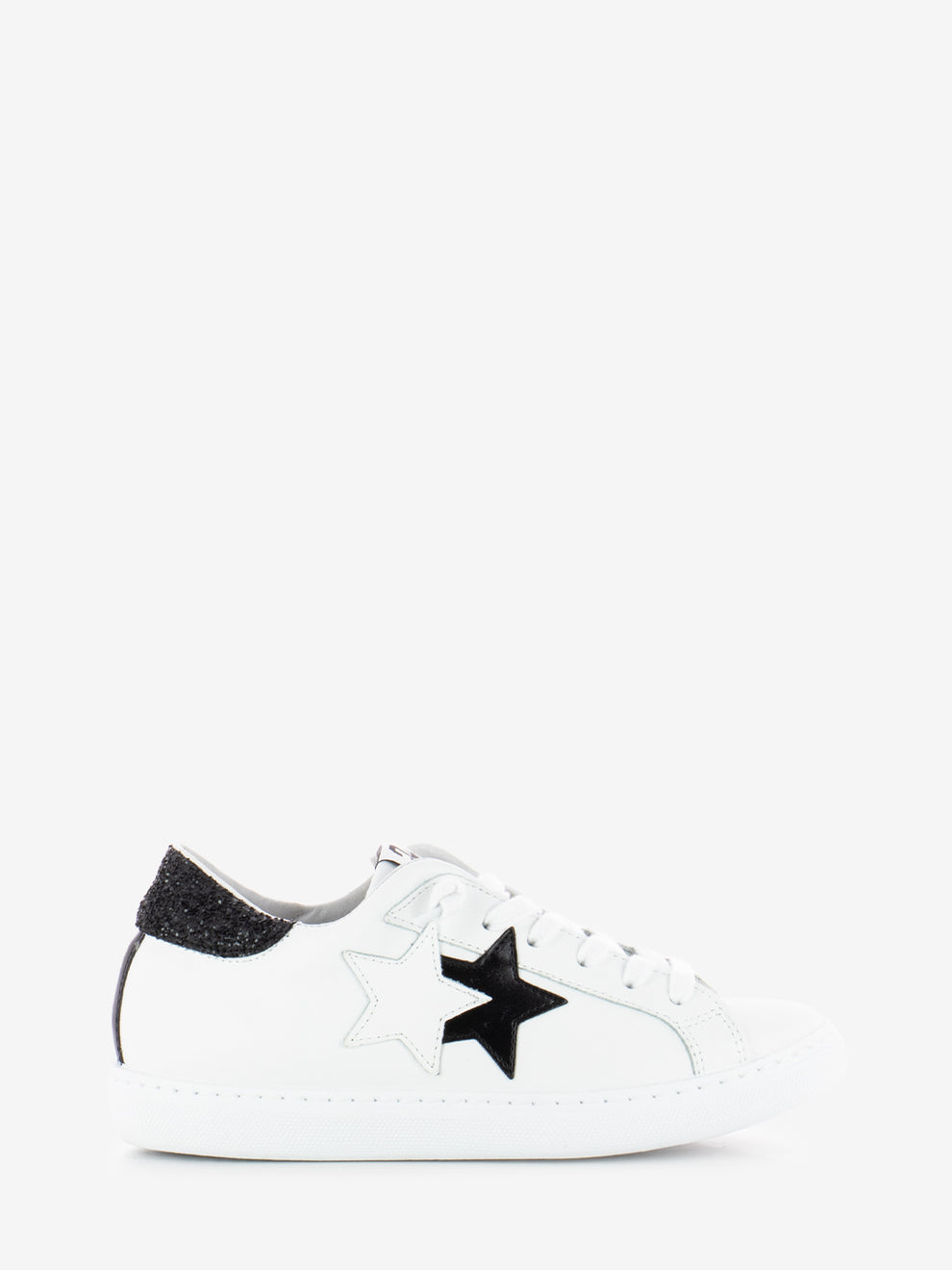 White glitter sneakers