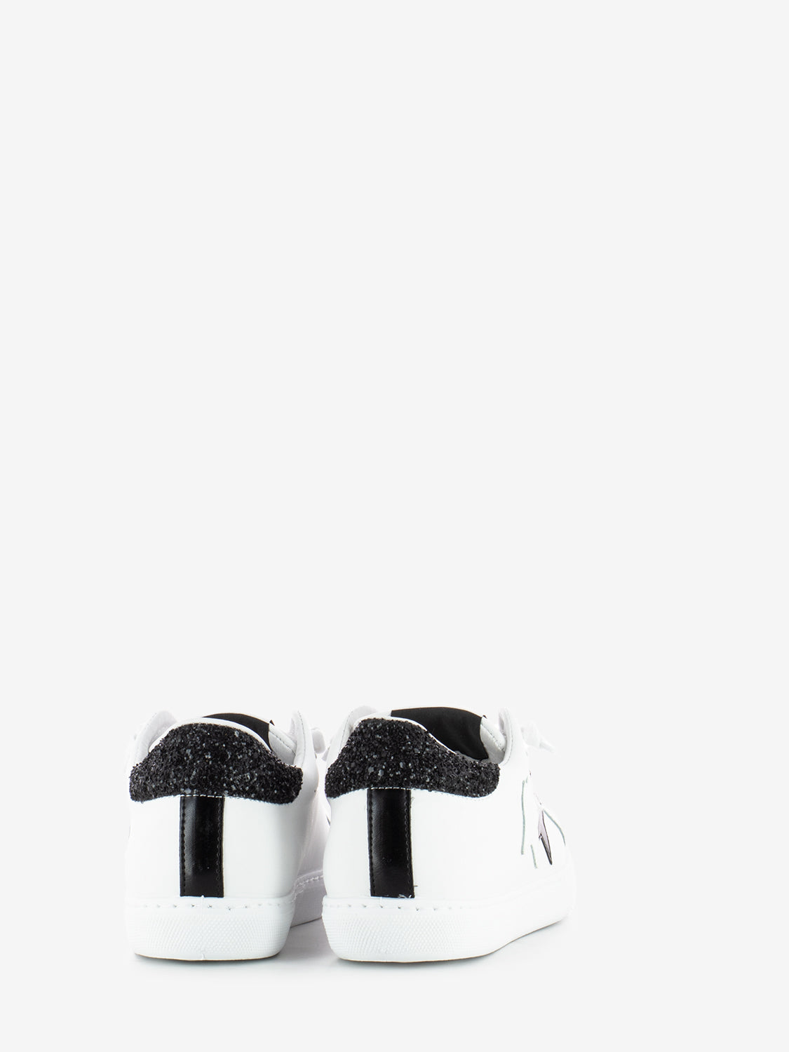 White glitter sneakers