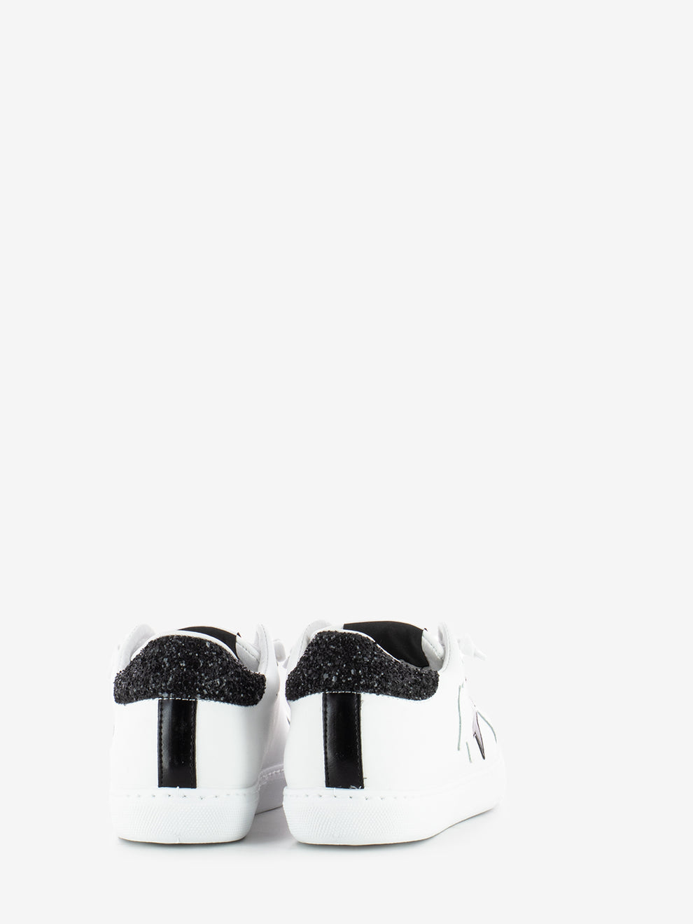 White glitter sneakers