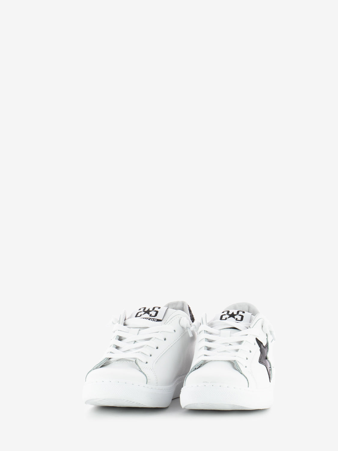 White glitter sneakers