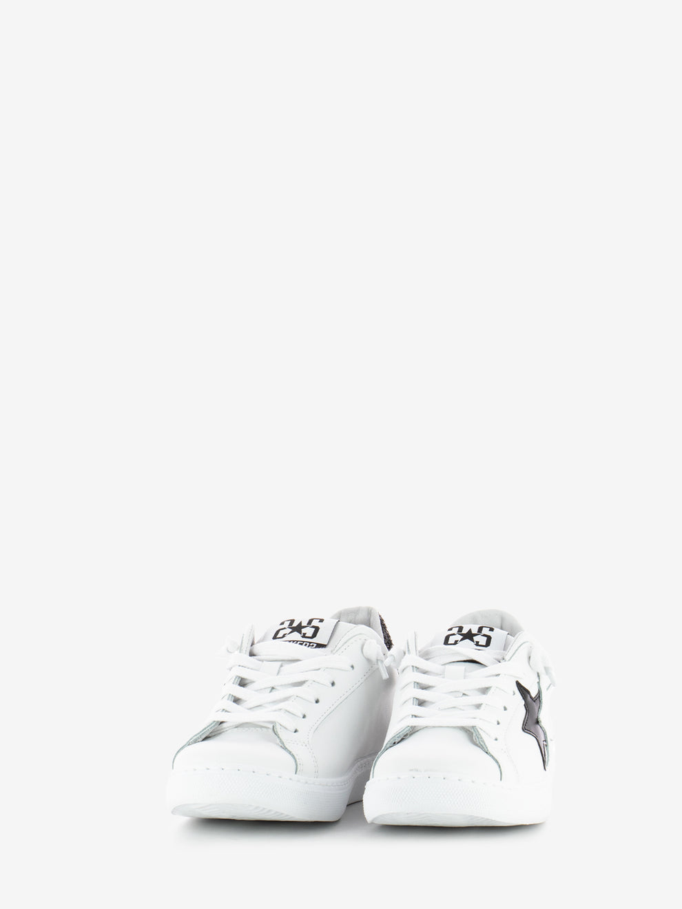 White glitter sneakers