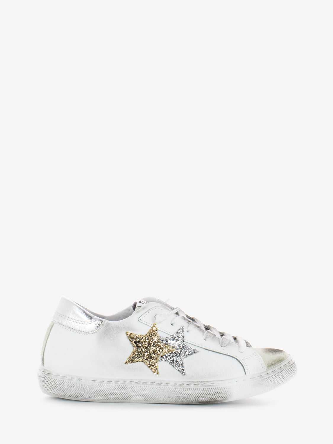Sneakers Low bianco / argento / oro