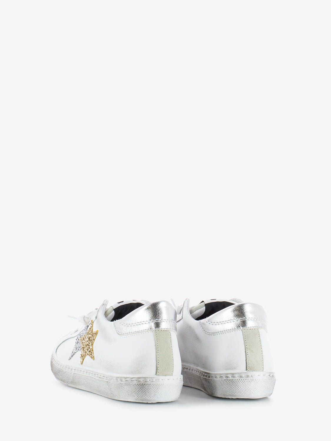 Sneakers Low bianco / argento / oro