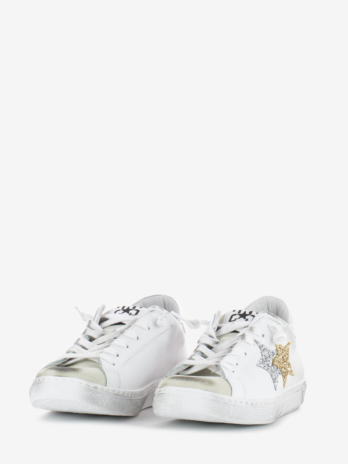 Sneakers Low bianco / argento / oro