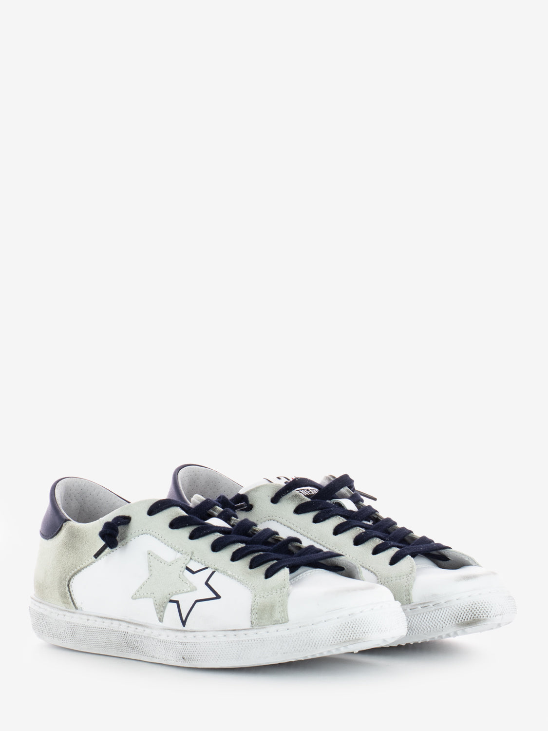 Very Star white / light gray / blue sneakers