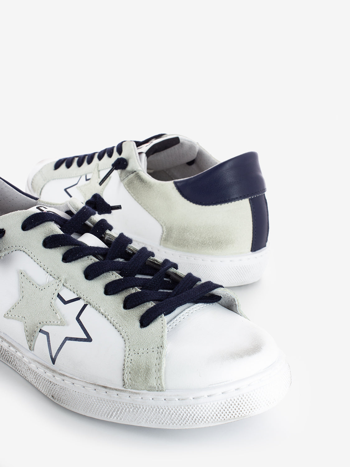 Very Star white / light gray / blue sneakers
