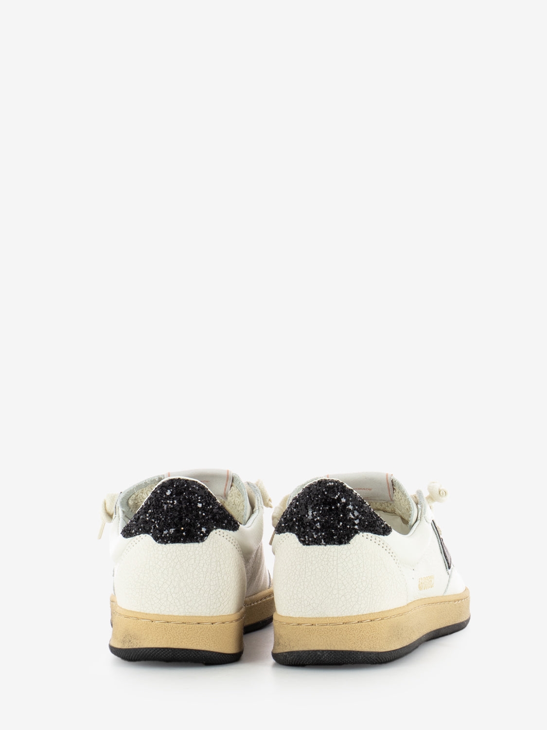 Play New D164 white / black glitter sneaker