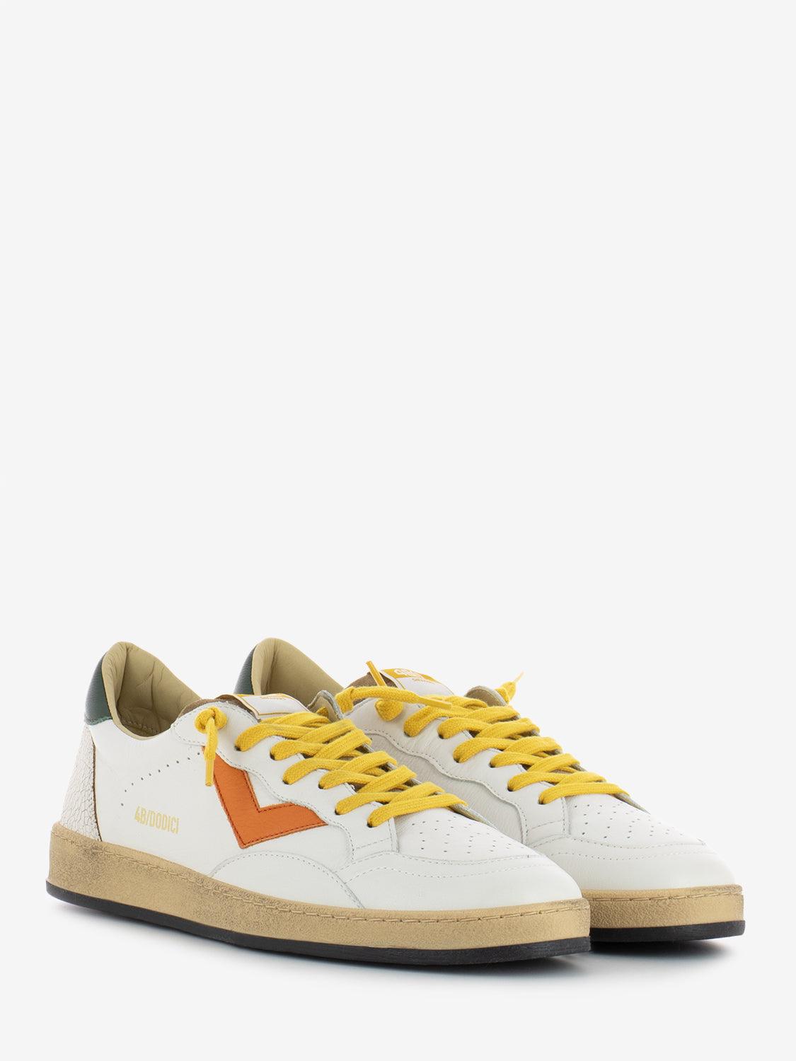 Sneaker Play New U57 Bianco / Arancio / Giallo