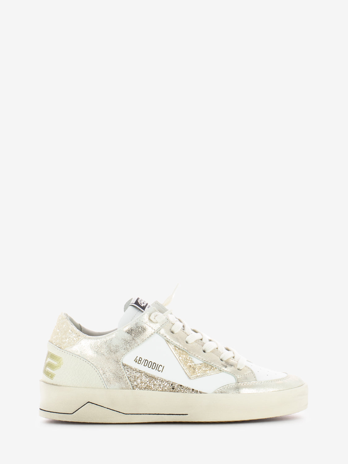 White / platinum Kyle sneakers