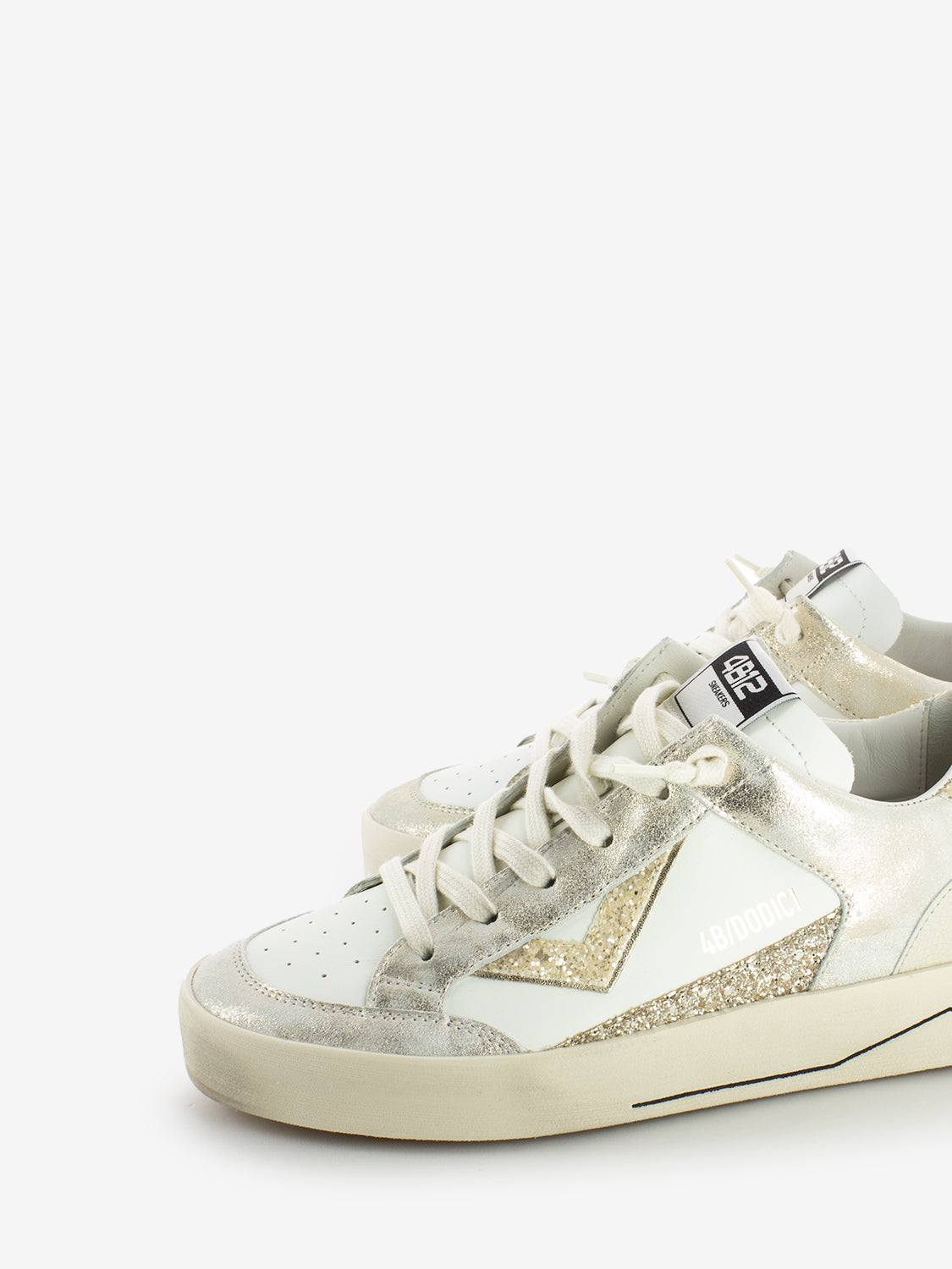 White / platinum Kyle sneakers