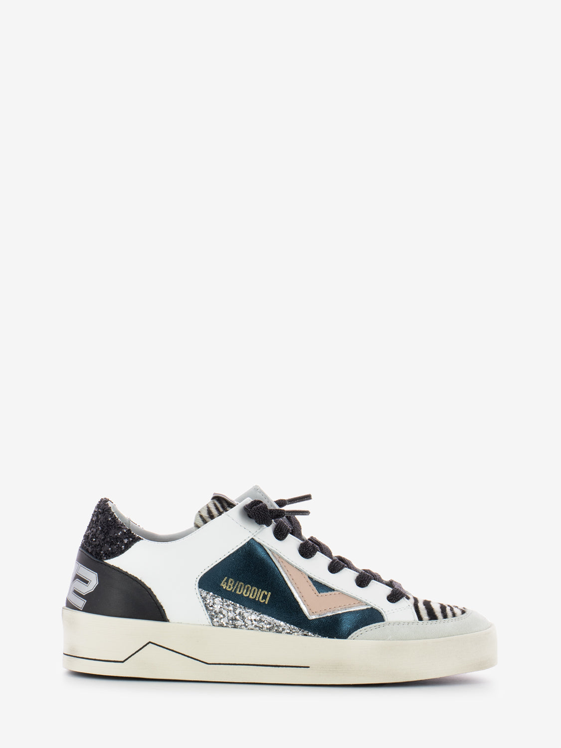 Sneakers Kyle D855 zebra / petrolio