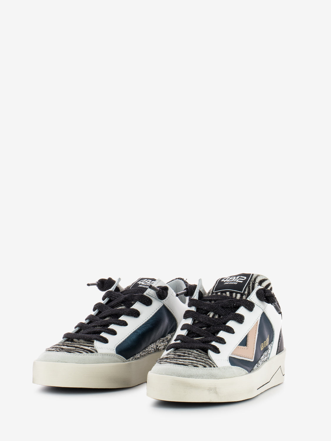 Sneakers Kyle D855 zebra / petrolio