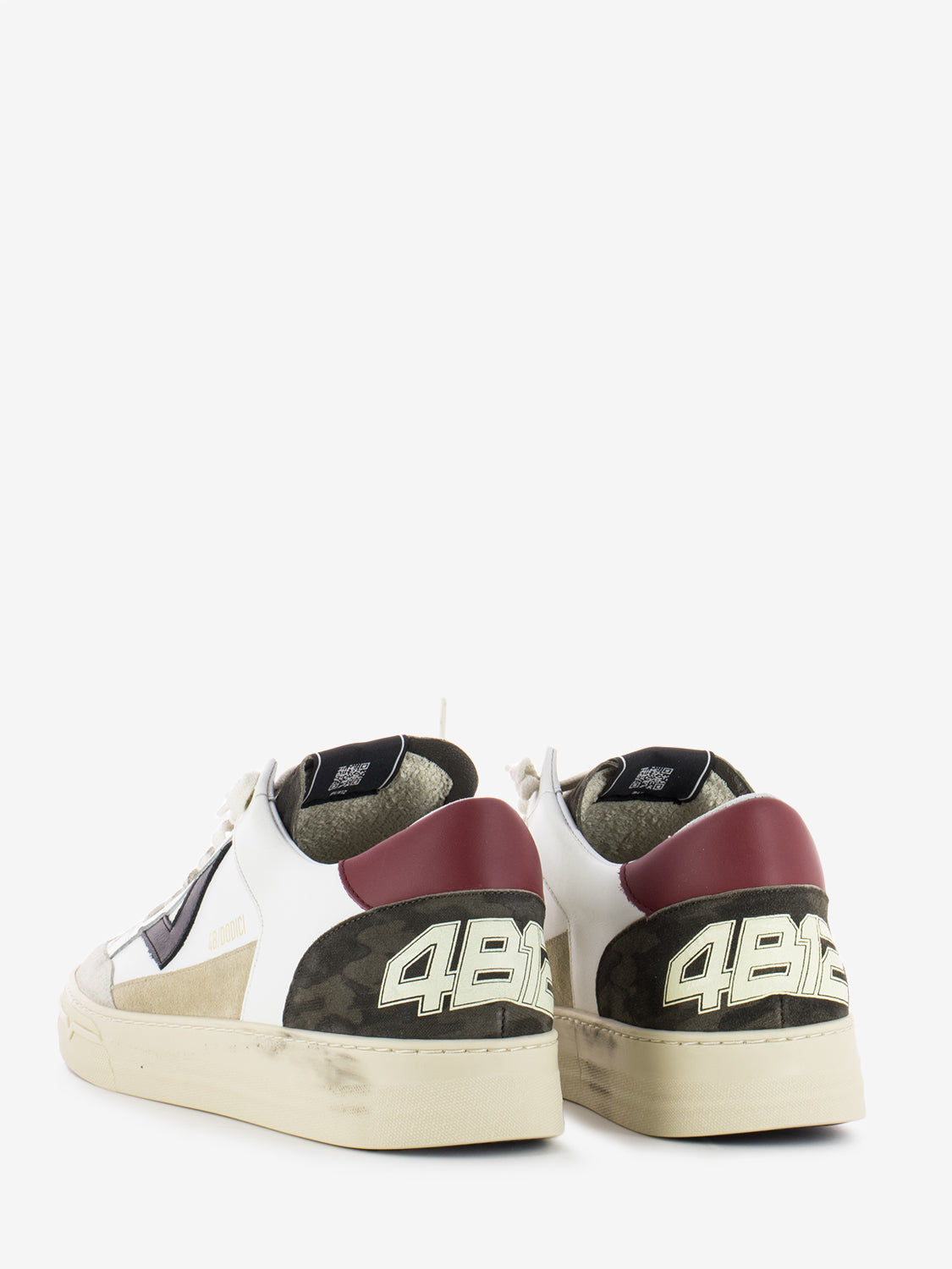 Kyle U751 white / red / camouflage sneakers