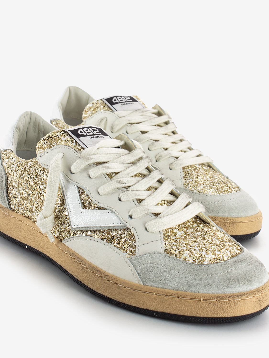 Sneakers Play New bianco / oro