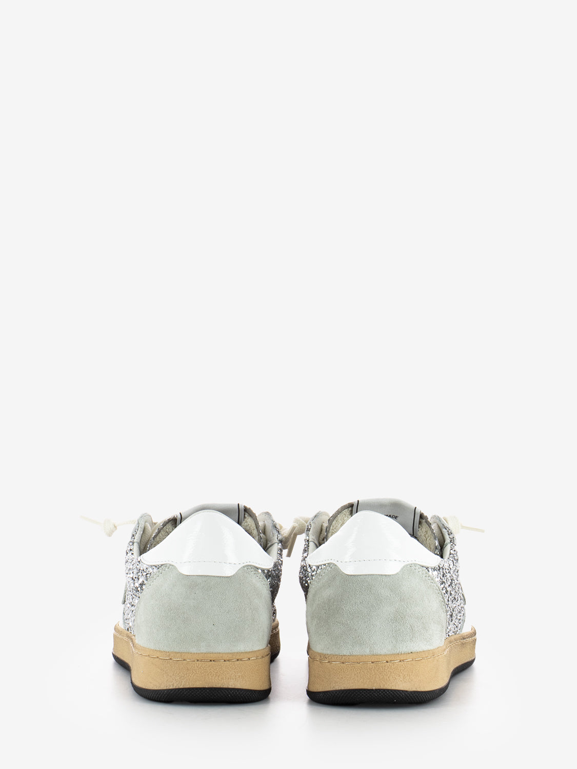 Sneakers Playnew glitterata bianco / argento