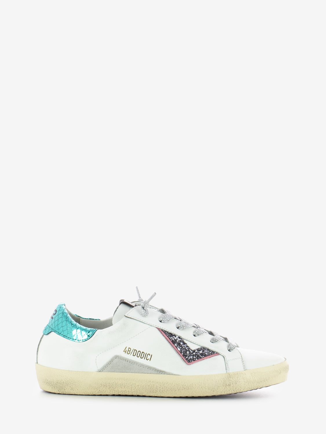 Sneakers suprime bianco / blu / argento