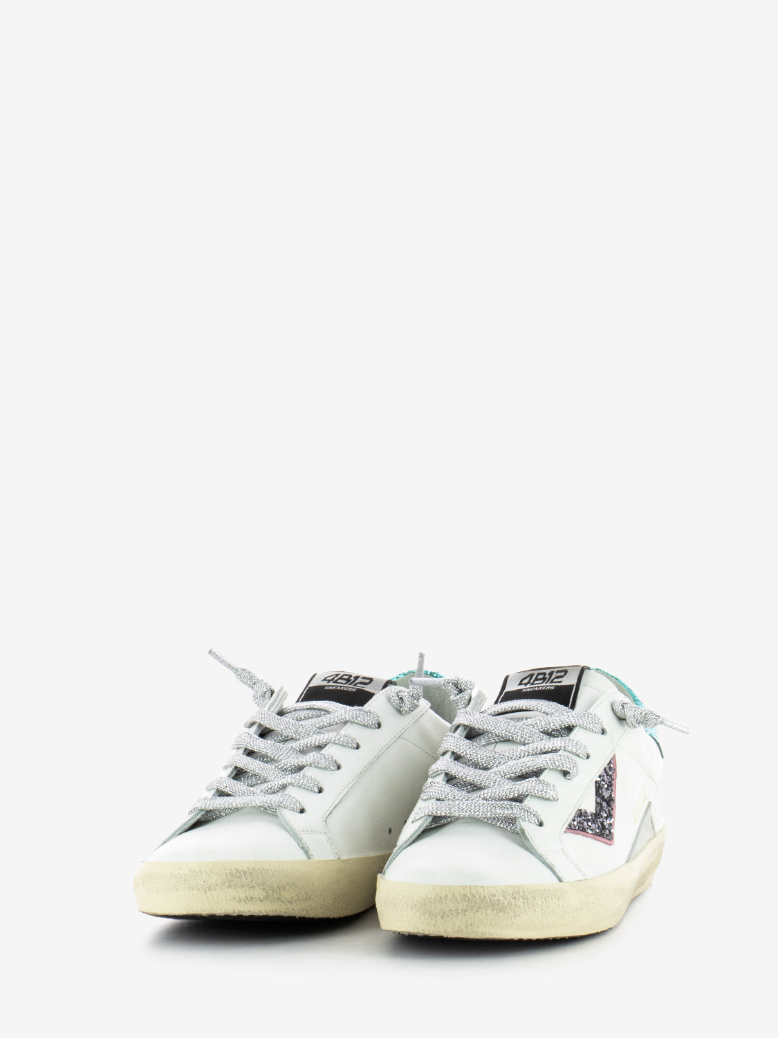 Sneakers suprime bianco / blu / argento