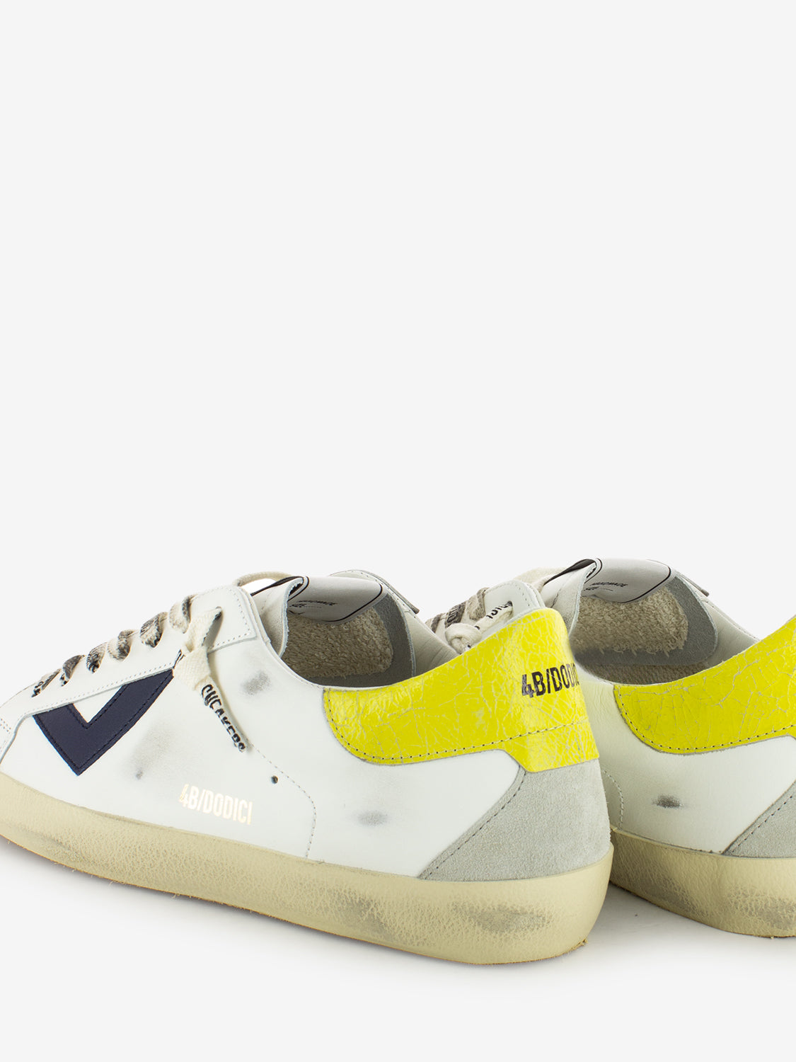 Sneakers Suprime white / blue / yellow