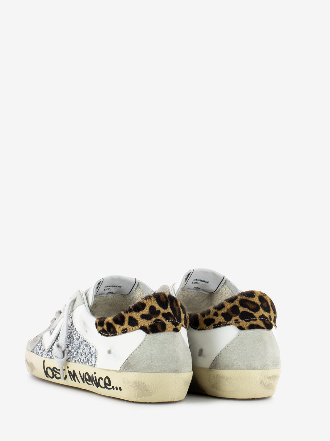 Sneakers Suprime bianco / leopardo