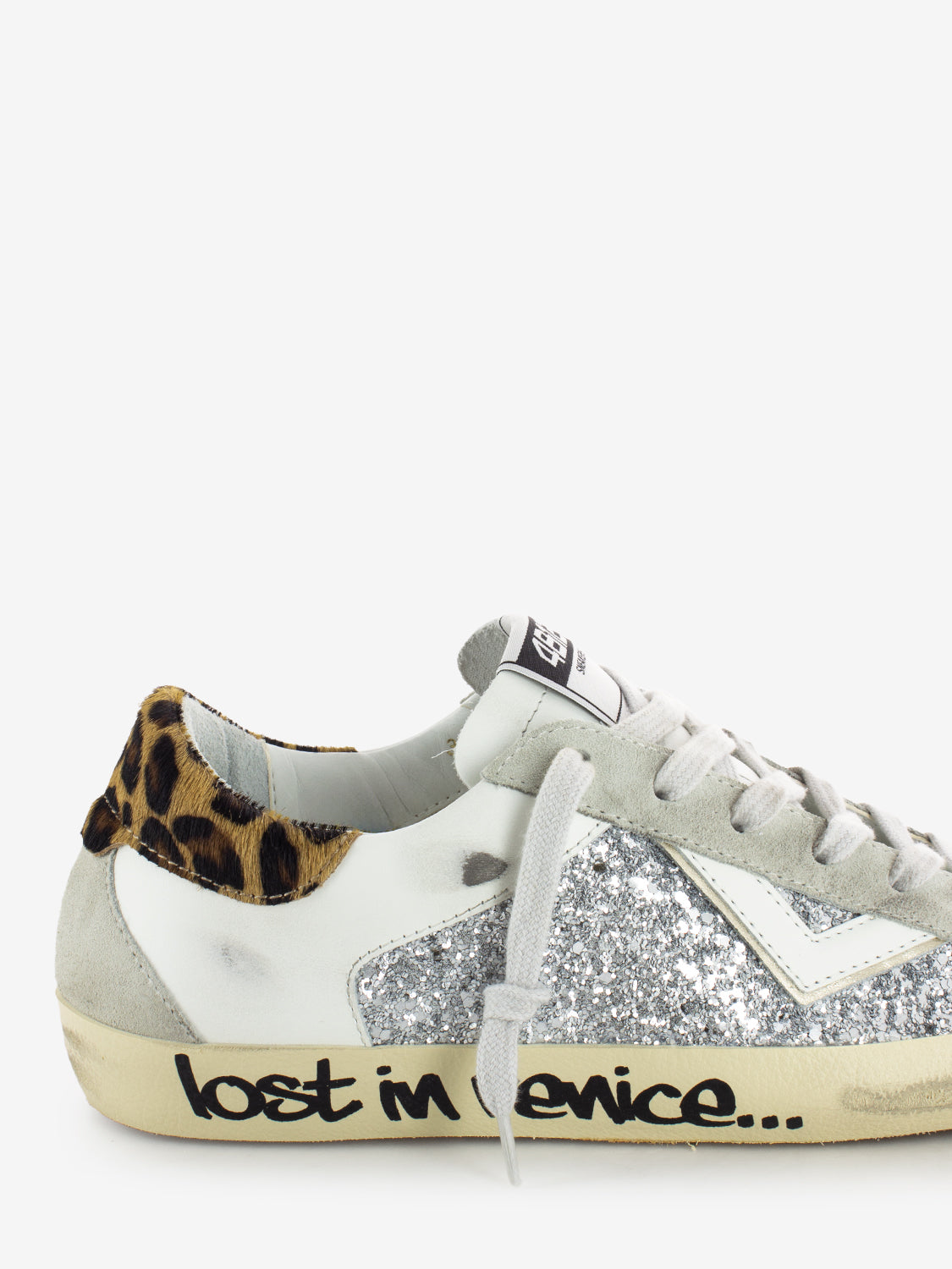 Sneakers Suprime bianco / leopardo