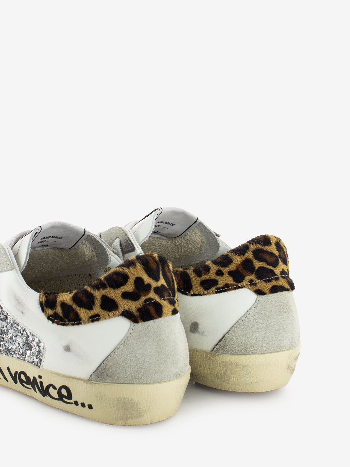 Sneakers Suprime bianco / leopardo