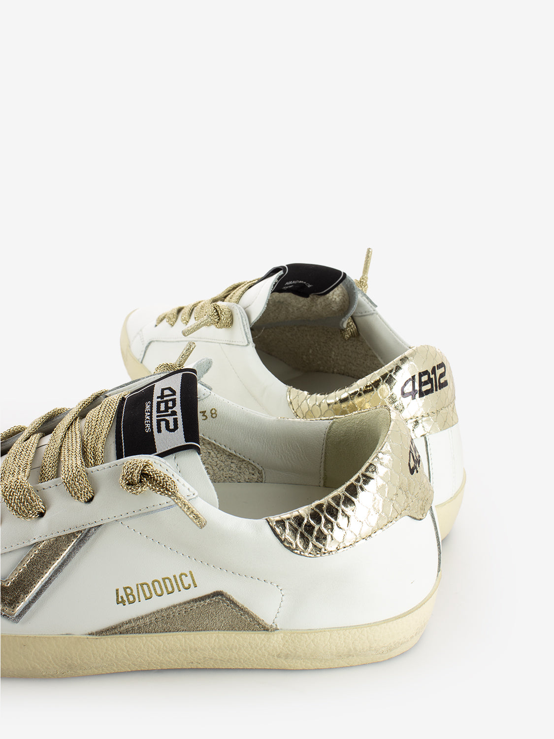 Sneakers Suprime white / gold