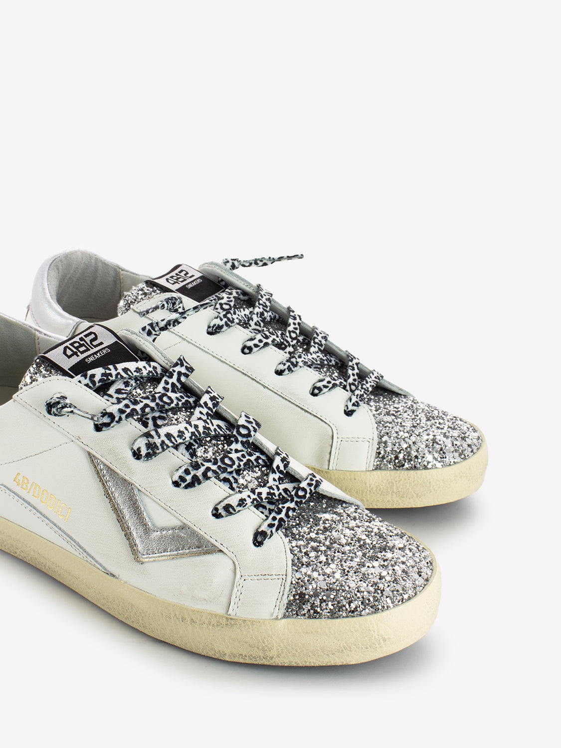 Sneakers Suprime glitter argento