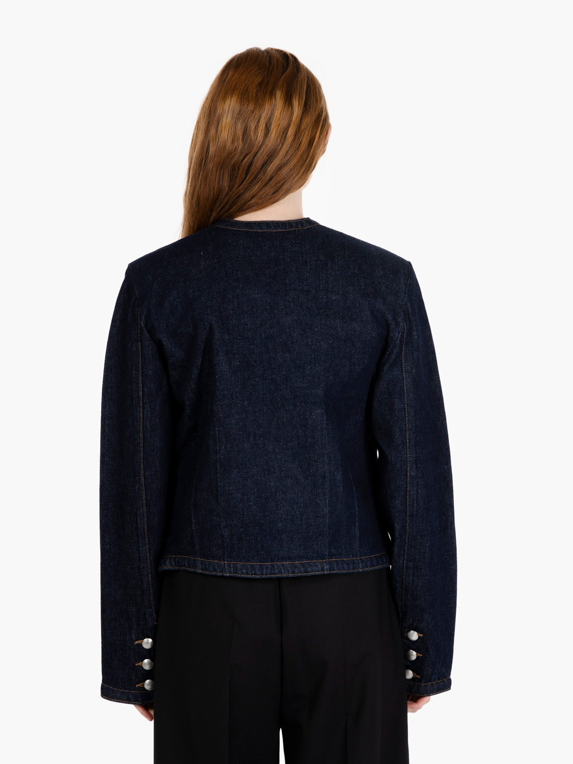 Lady jacket smoove dark denim