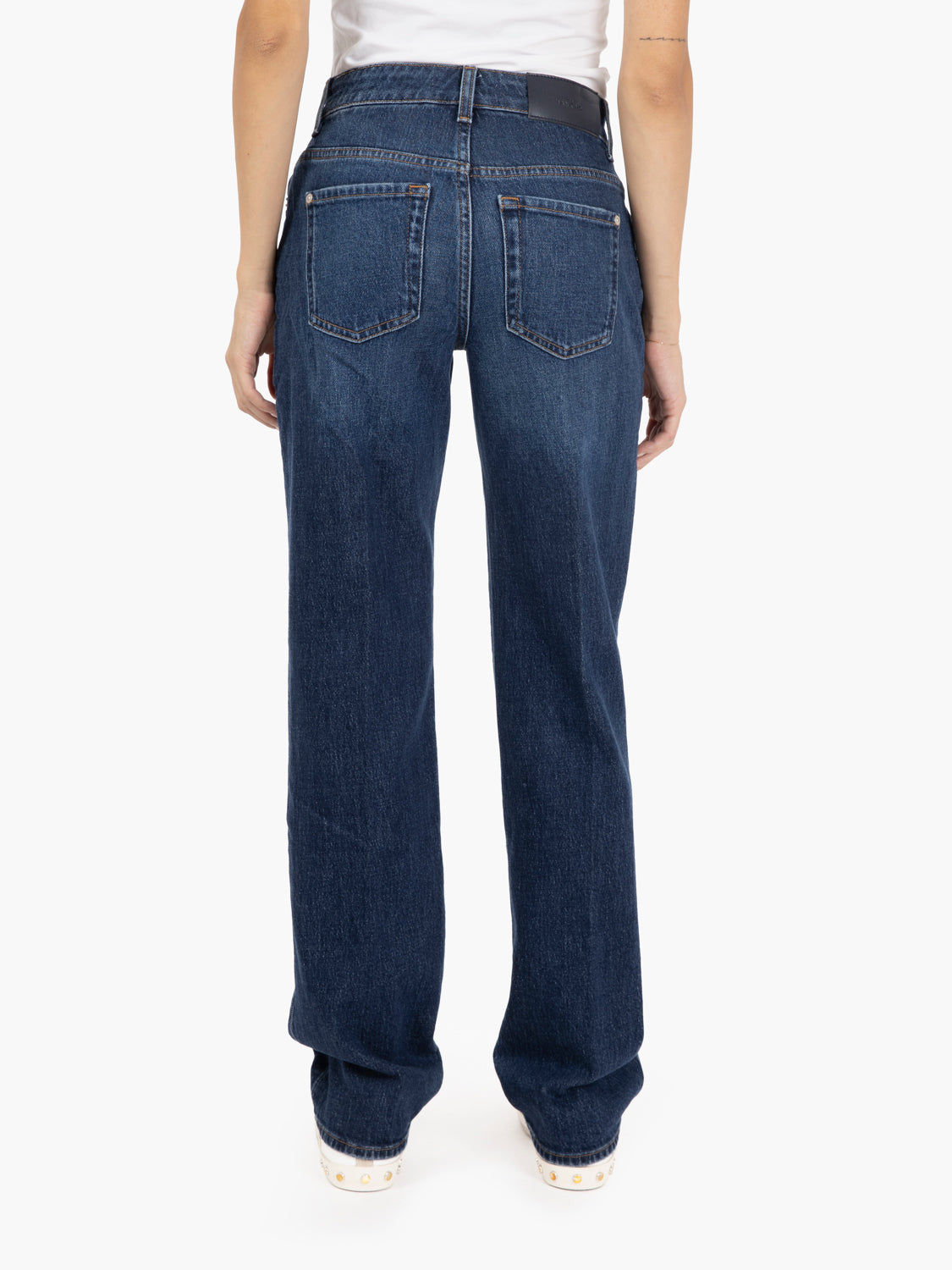 Calie straight ankle denim chiaro