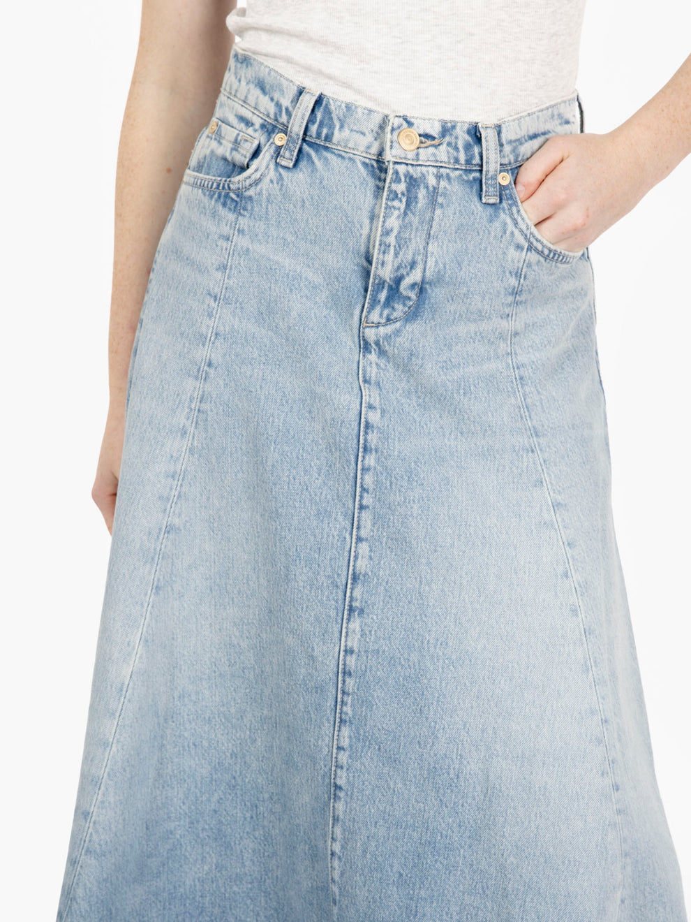 Drama skirt denim chiaro