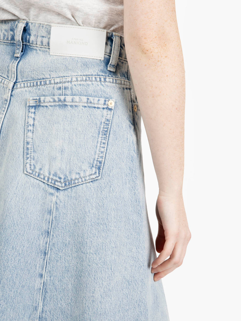 Drama skirt denim chiaro