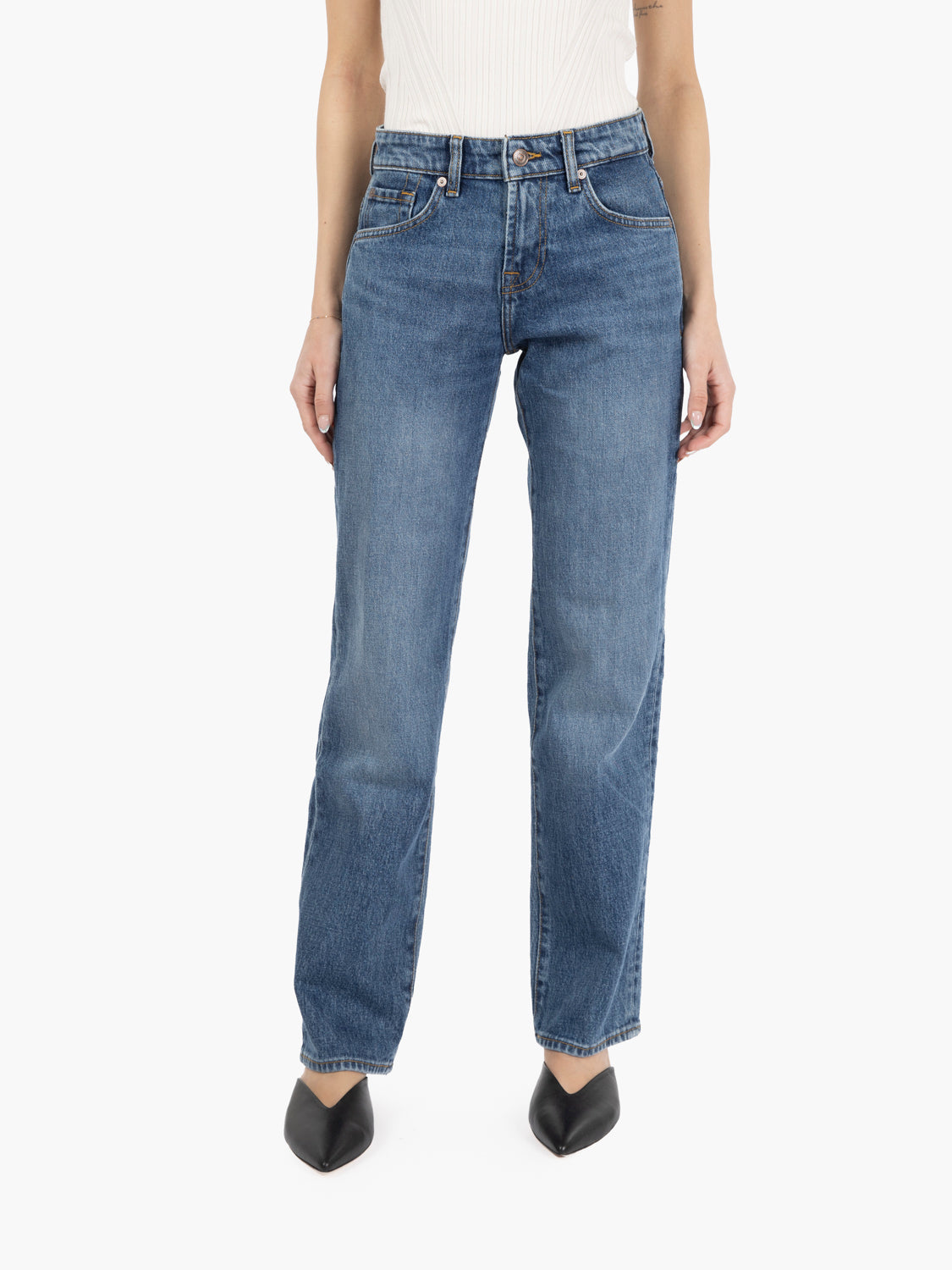 Calie tight Jasper mid blue jeans