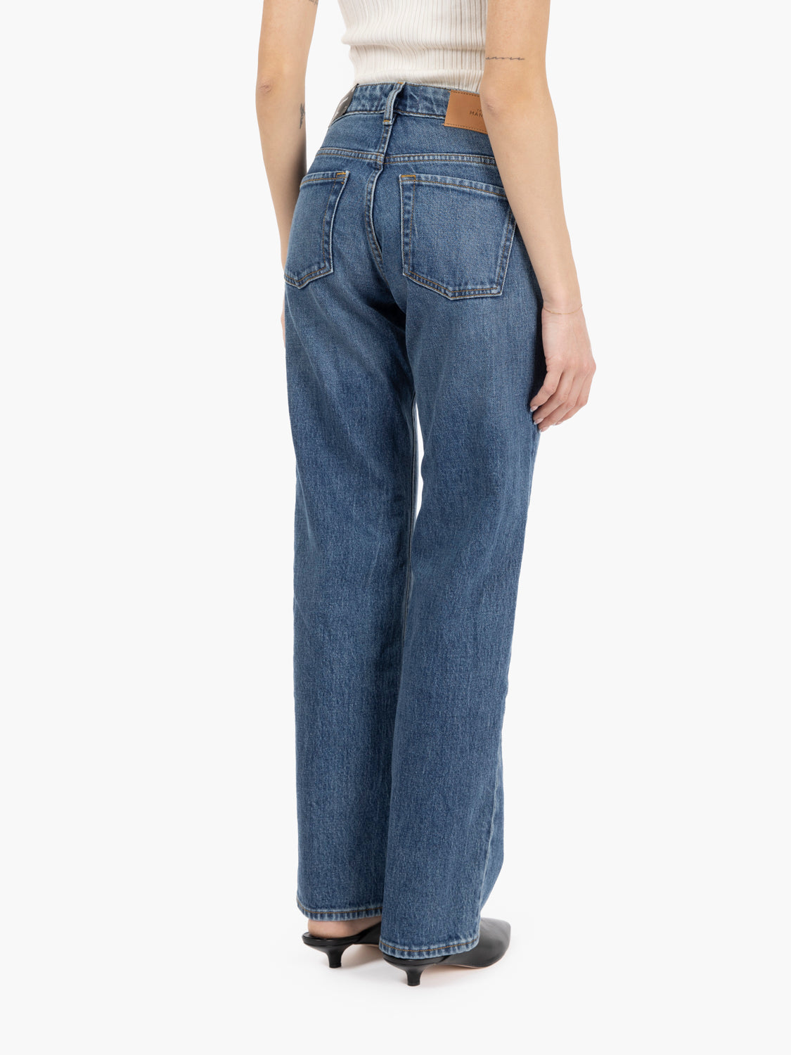 Calie tight Jasper mid blue jeans