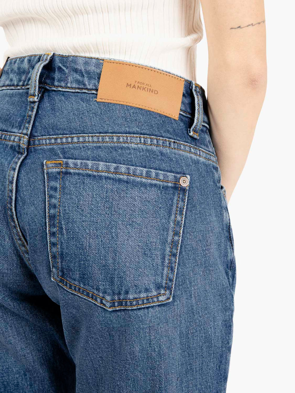 Calie tight Jasper mid blue jeans