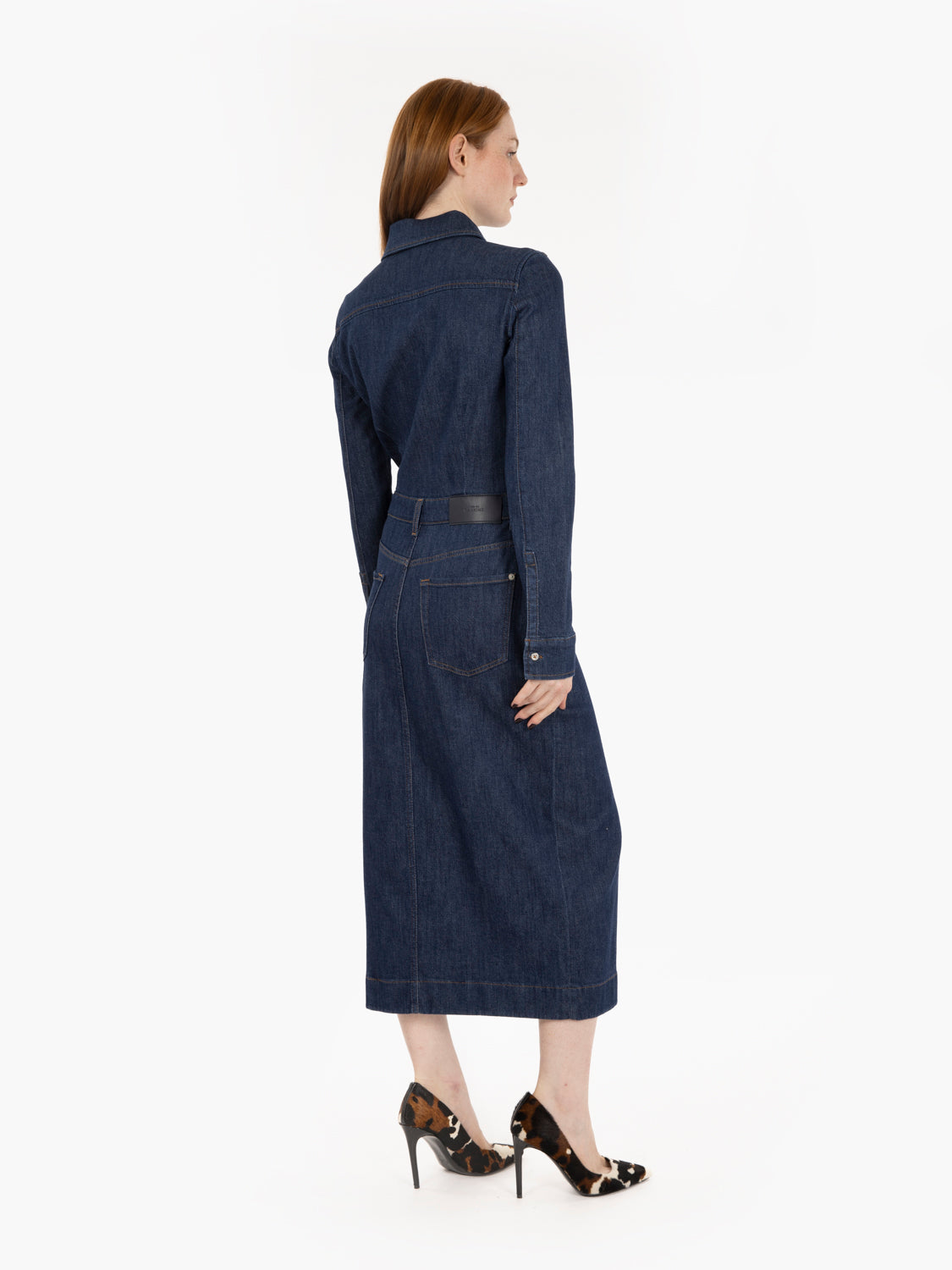 L/S Maxi dress Halona denim scuro