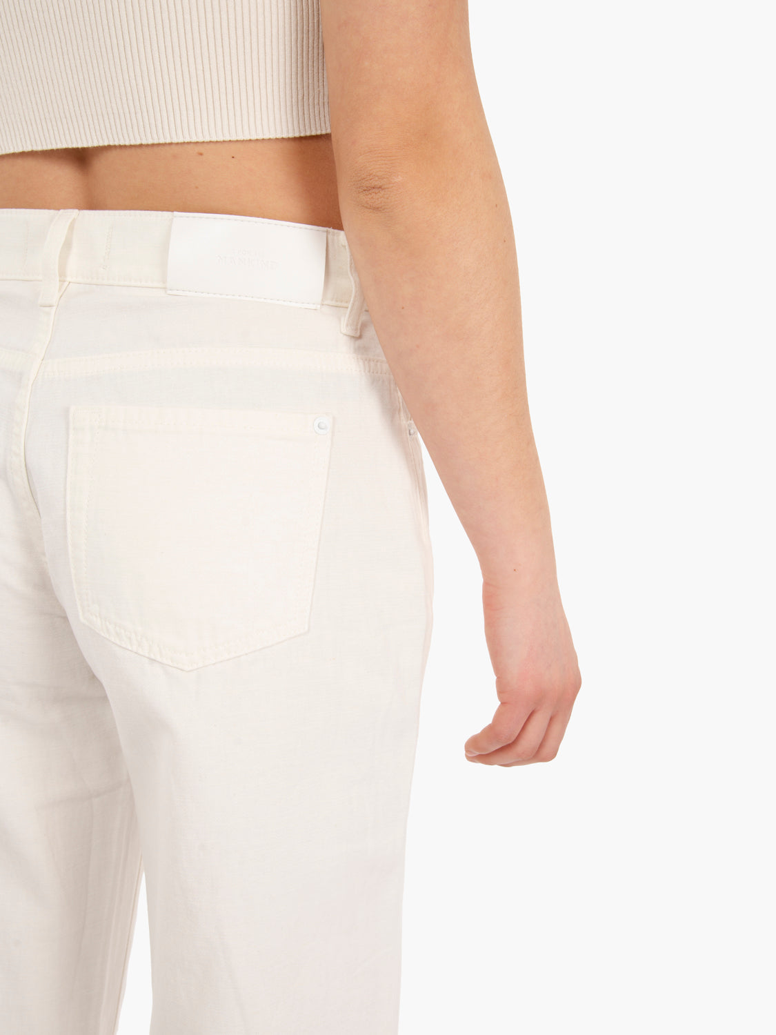 Tess trouser linen Ostuni white