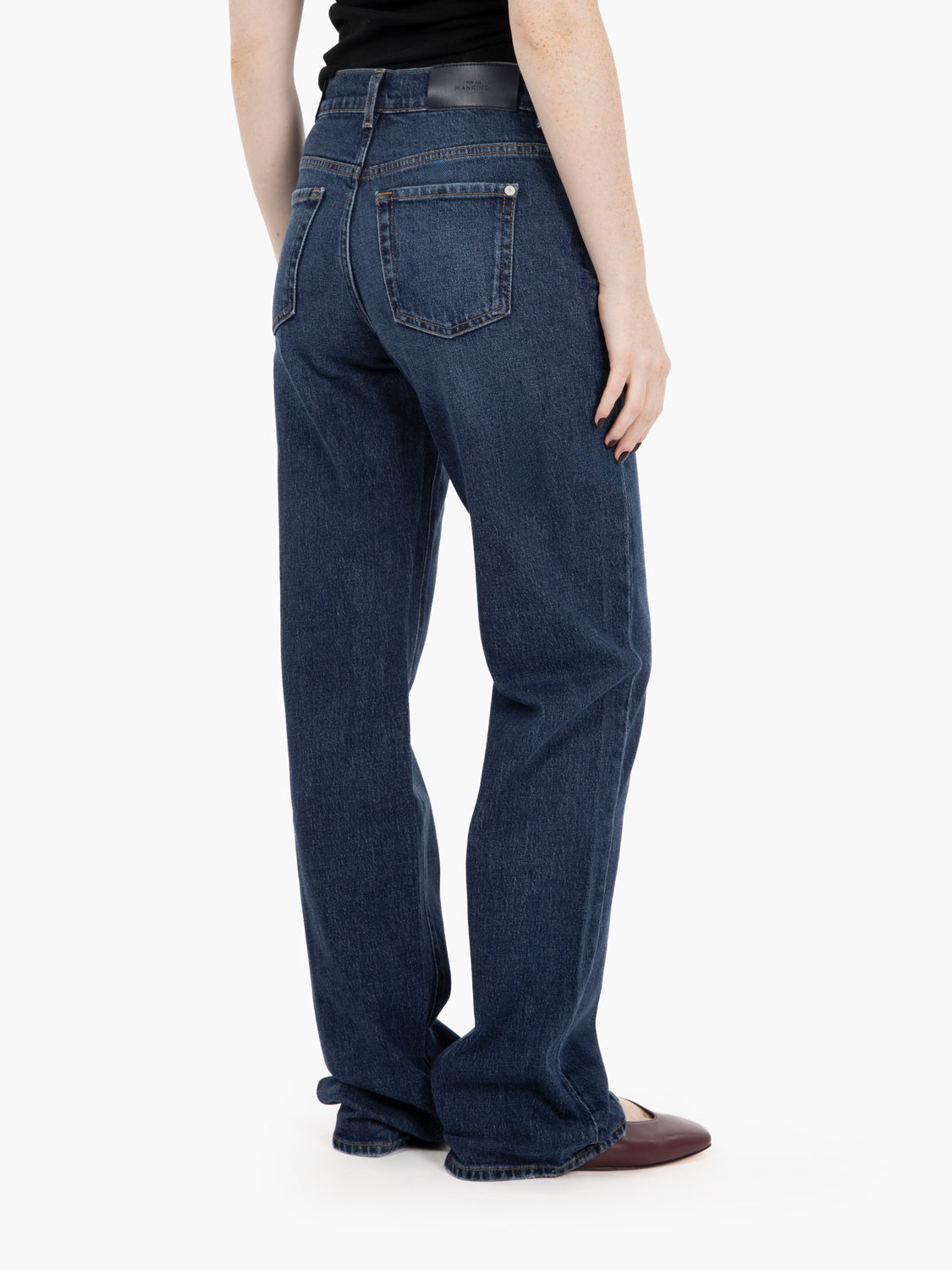Tess blue denim radar trouser