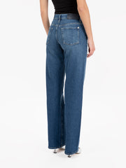 7 FOR ALL MANKIND - Tess Trousers Explorer mid blue