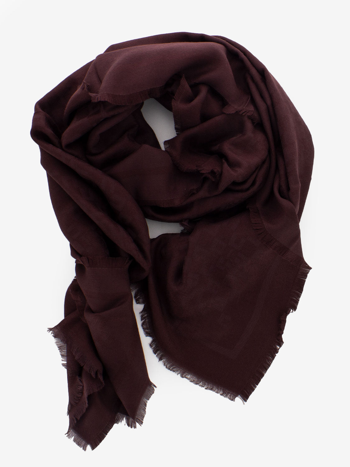 Sciarpa monogram merlot