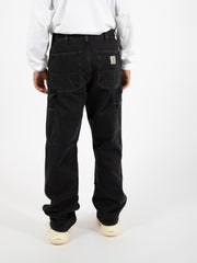 Carhartt WIP - Double knee pant black stone washed