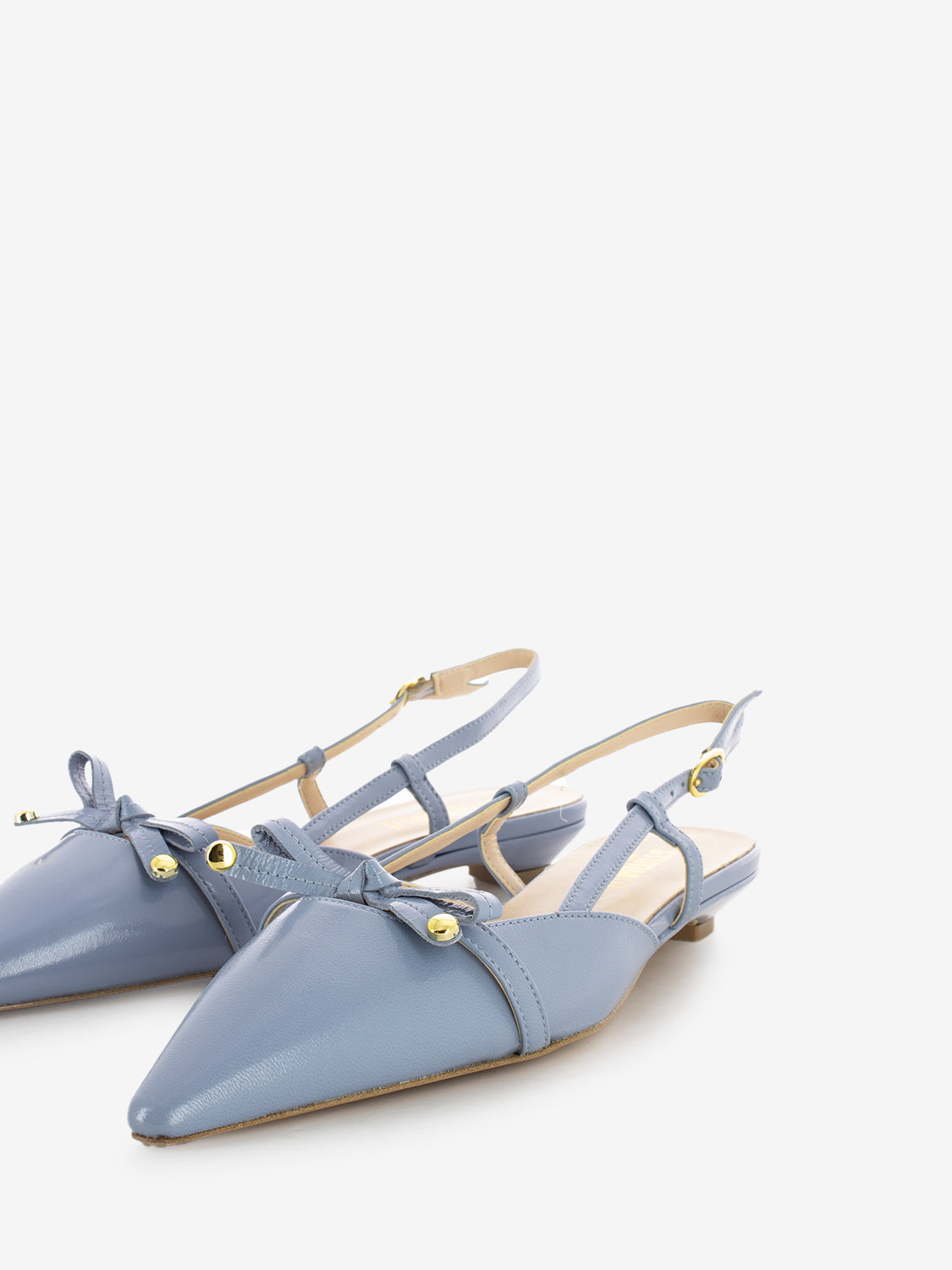 Slingback naplak cielo