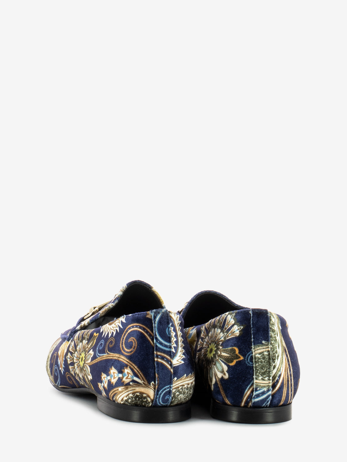 Mocassini Vanessa in velluto blu