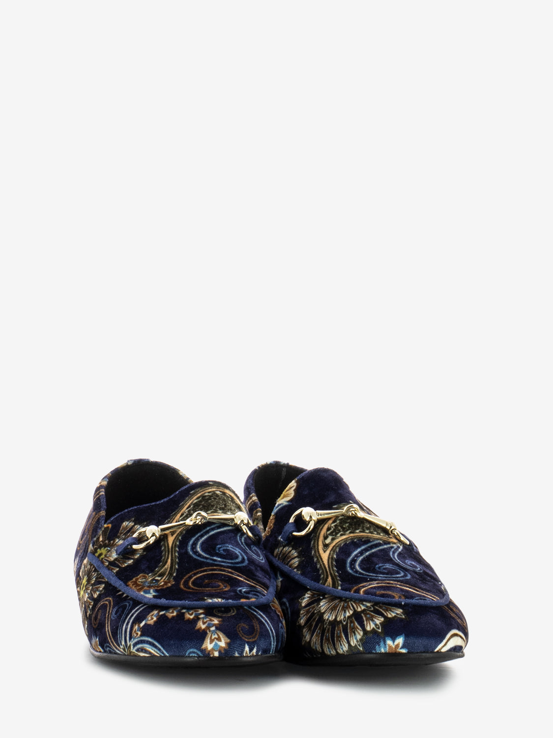 Mocassini Vanessa in velluto blu