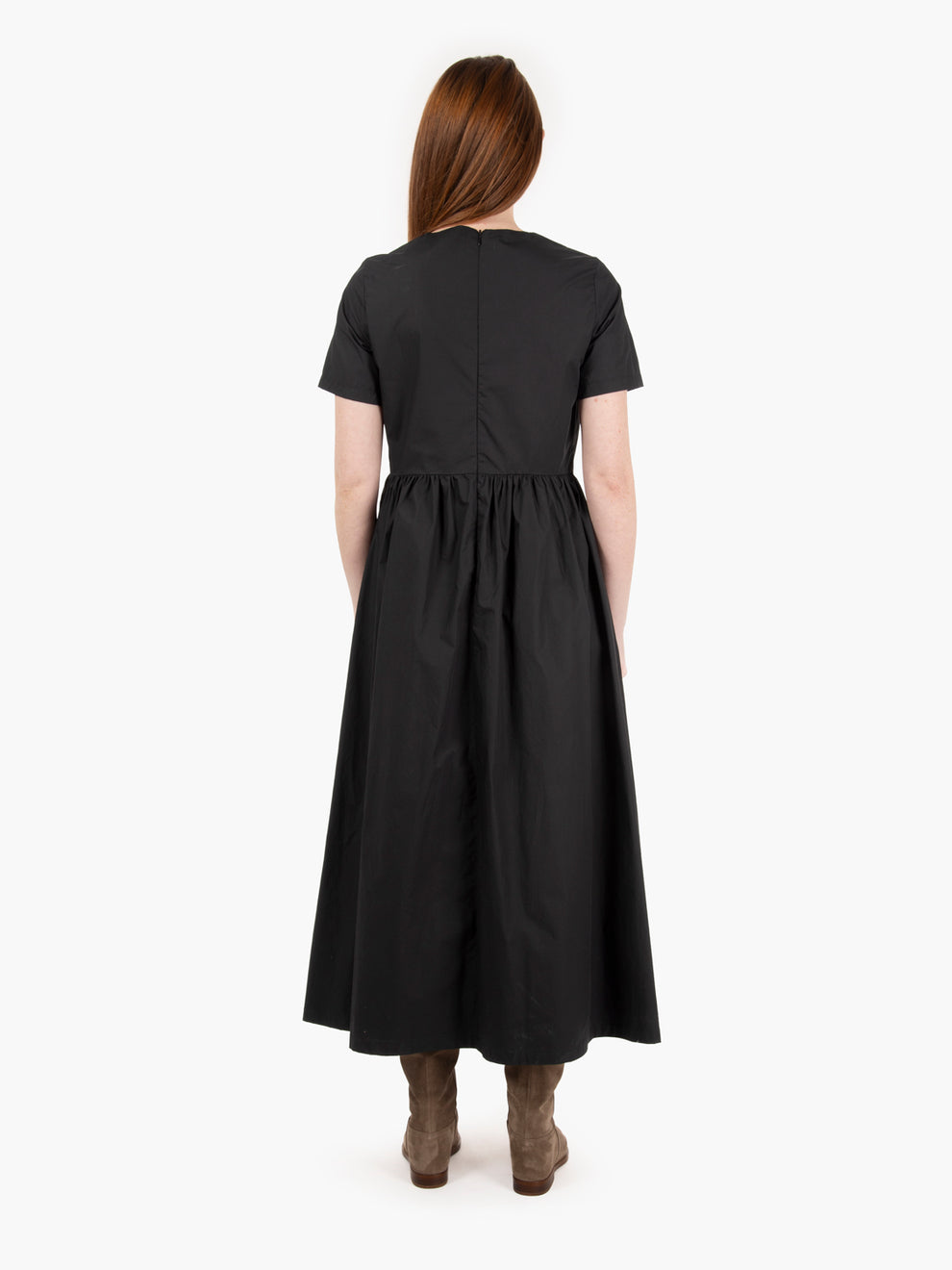 Abito lungo in cotone black