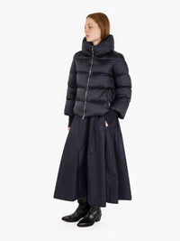 Pacific blue padded midi skirt