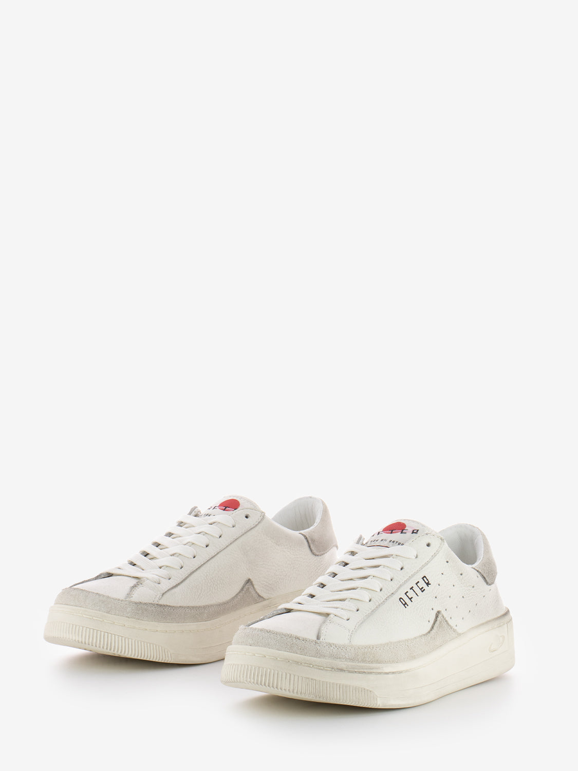 Sneakers Saturno basic bicolor ivory / dirty grey