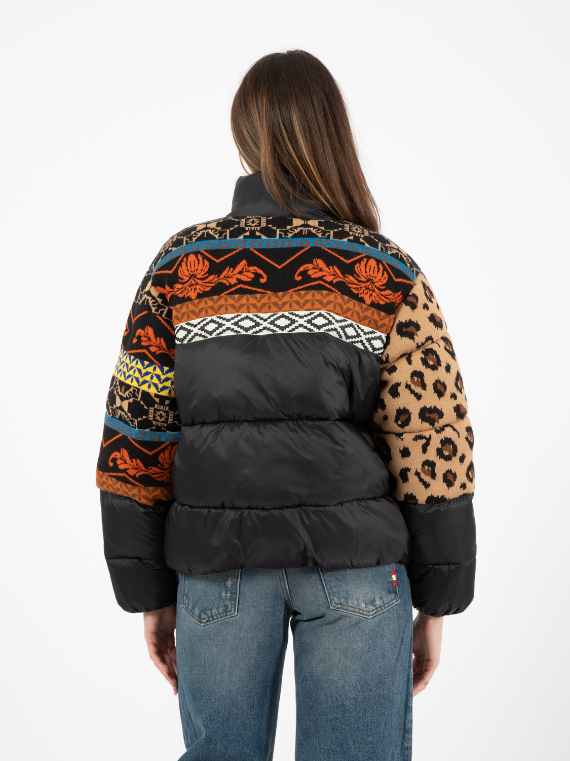 Giubbotto pattern animalier unica