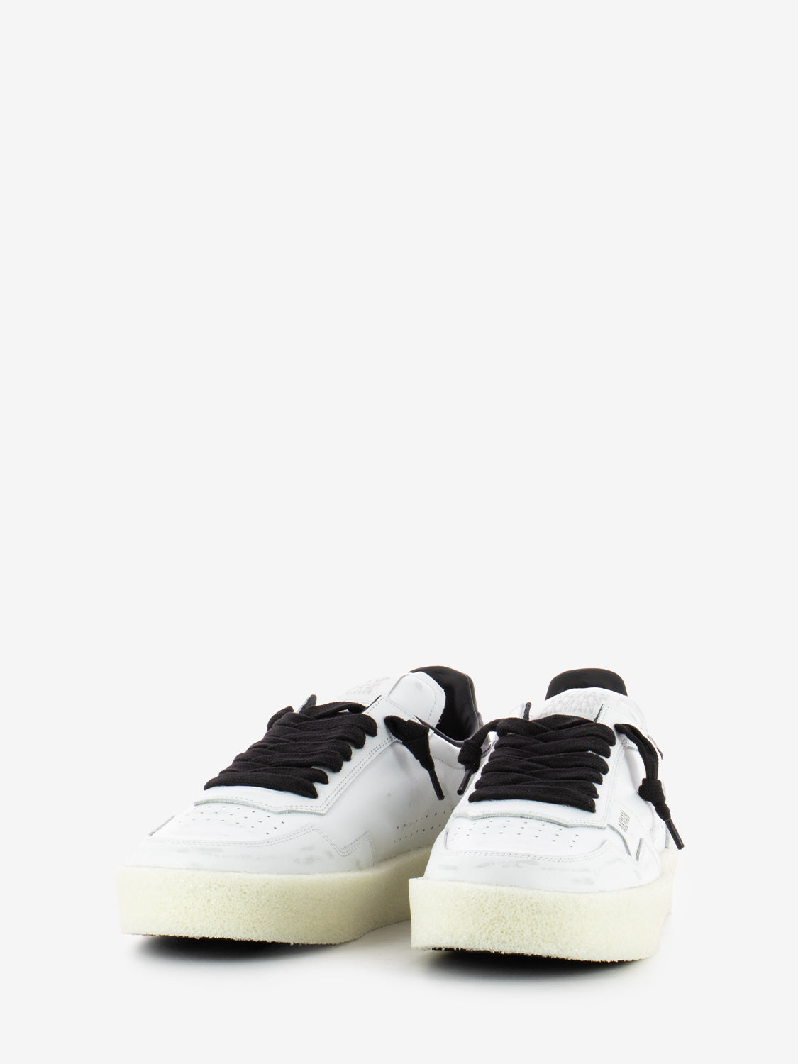 Calf vintage white / black