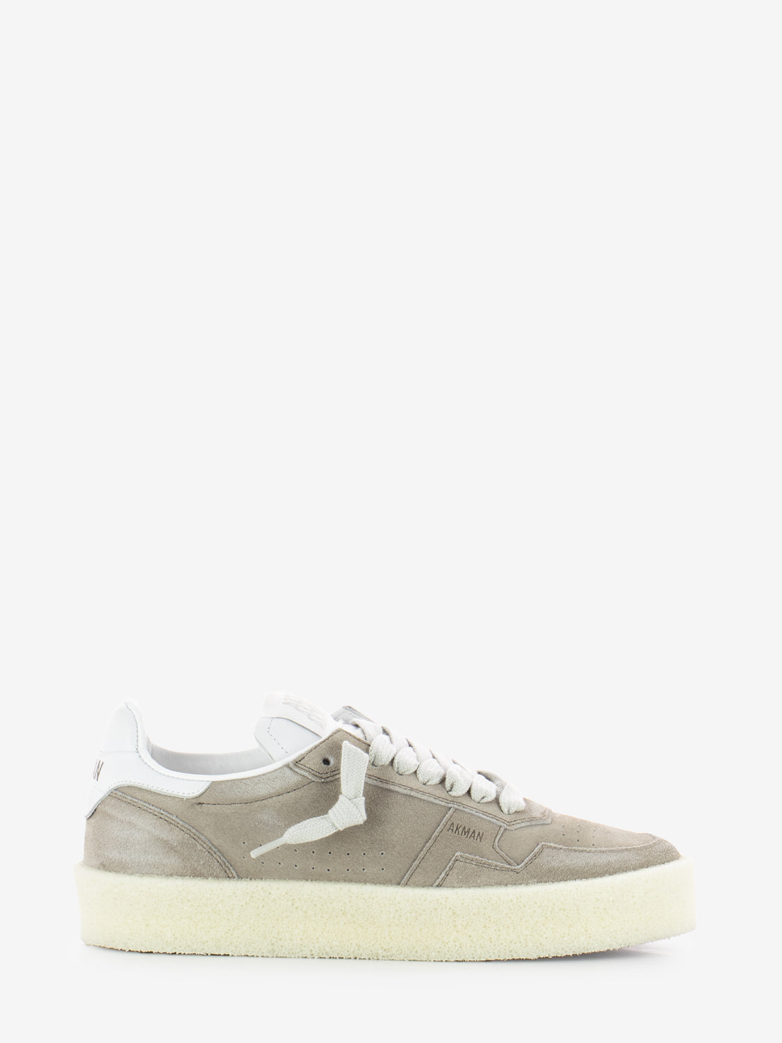 Suede faded calf slate / white