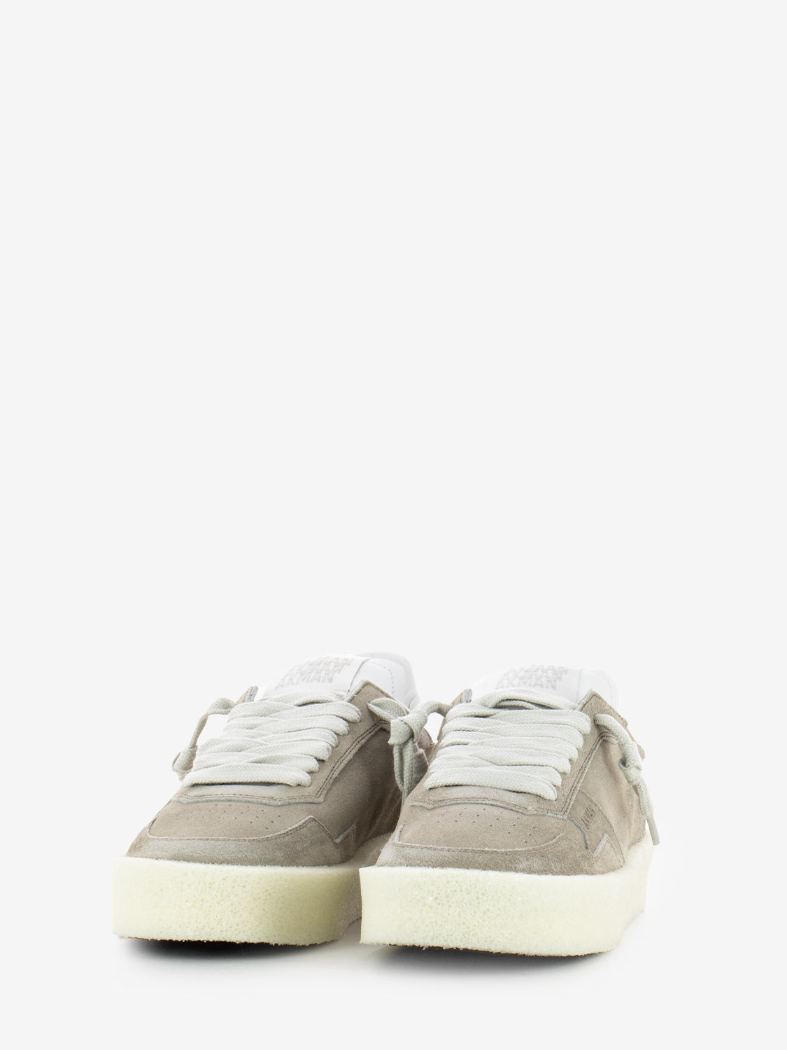 Suede faded calf slate / white